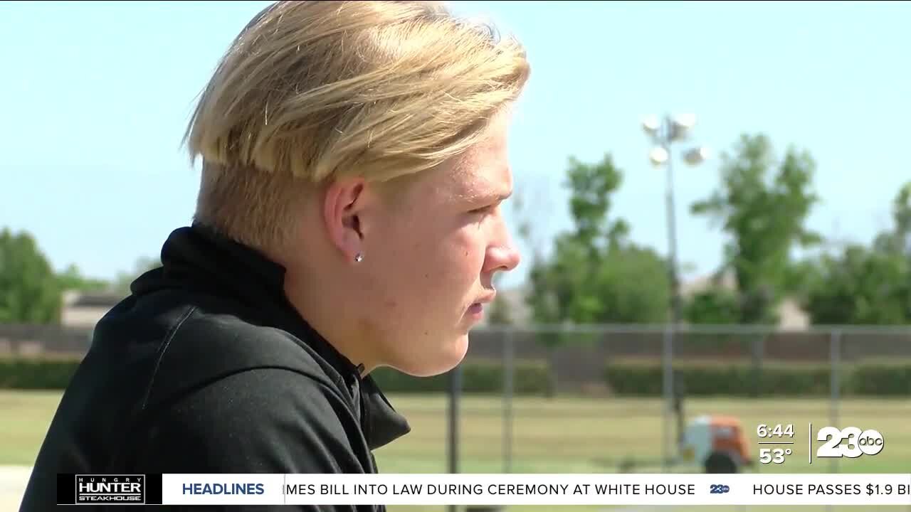 Frontier High School player finds purpose on the football field after tragedy