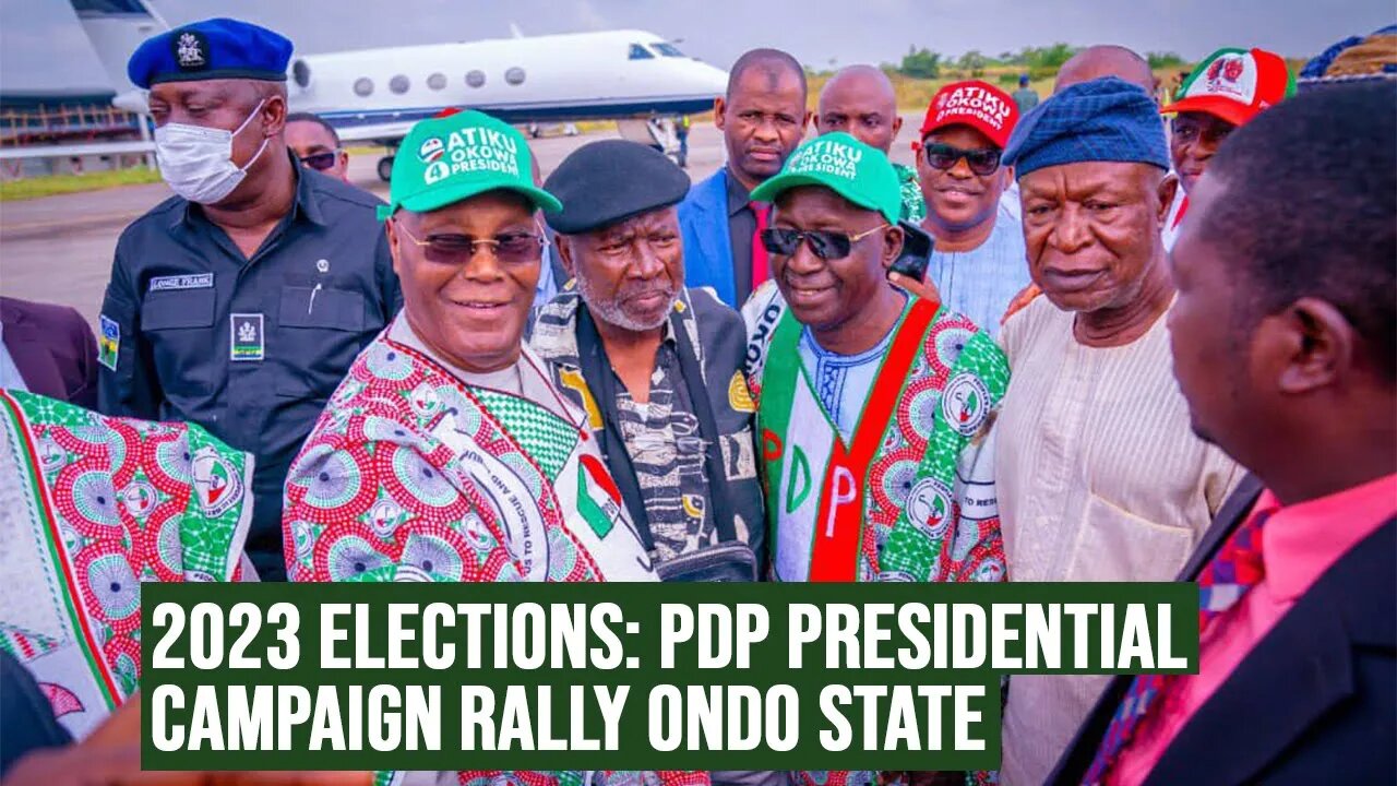 PDP Presidential Campaign Rally in Ondo State