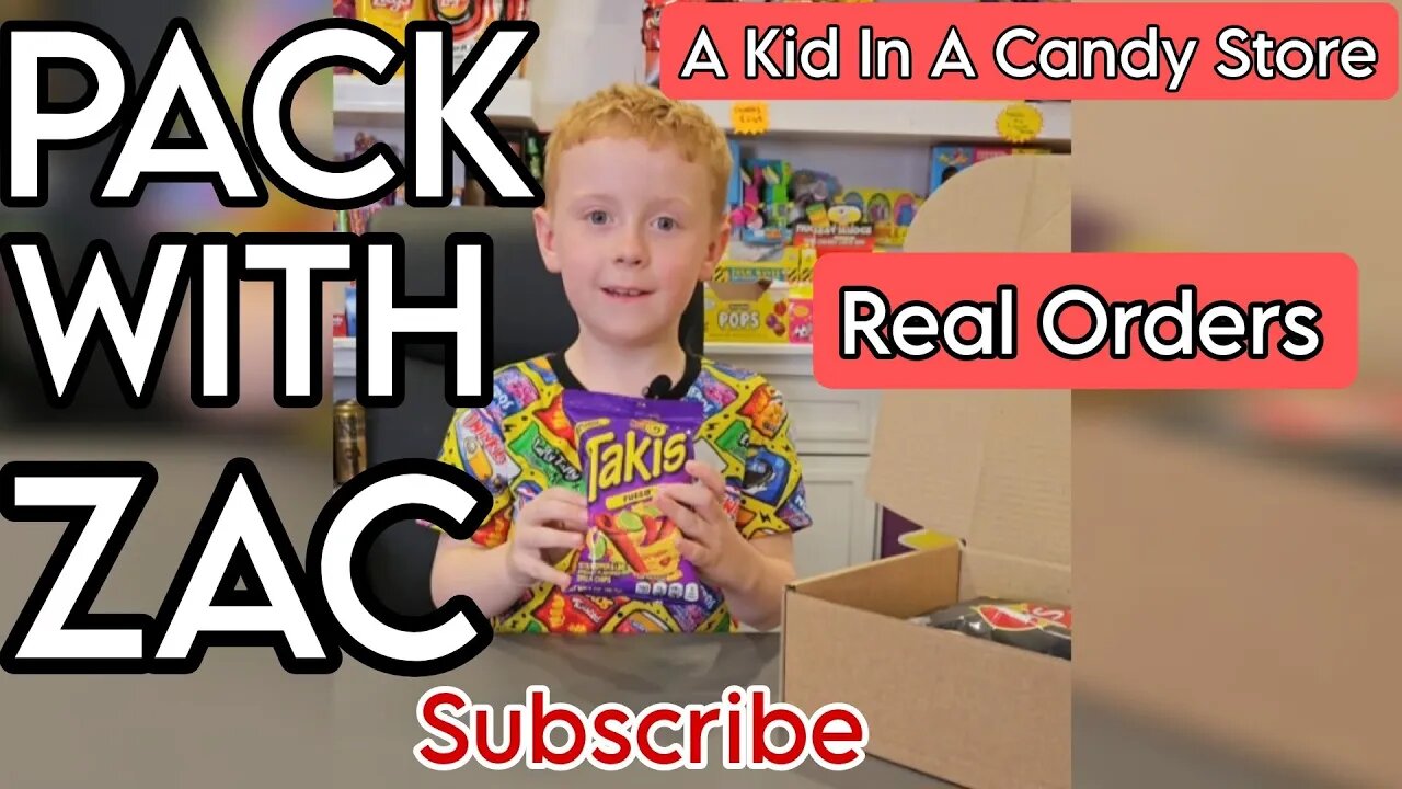 A Kid In A Candy Store - Pack With Zac EP.1 #candy #trending #viral #food