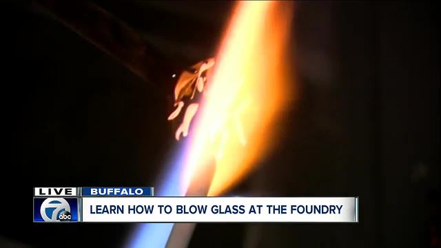 Learn to blow glass at The Foundry