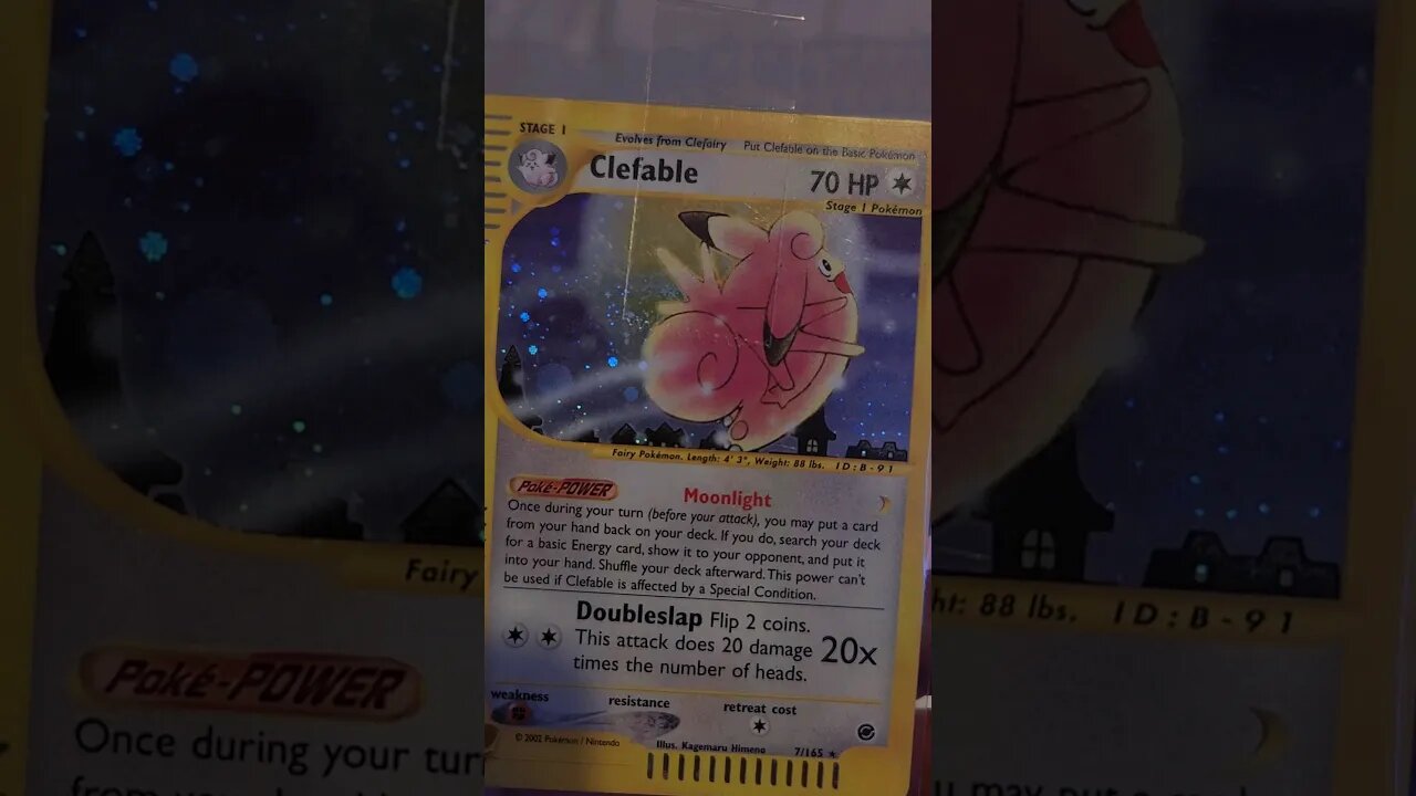 Pokemon Clefable 2002 holofoil and reverse holo