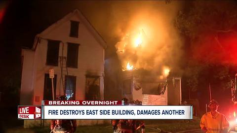 Firefighter hurt working overnight fire in Buffalo
