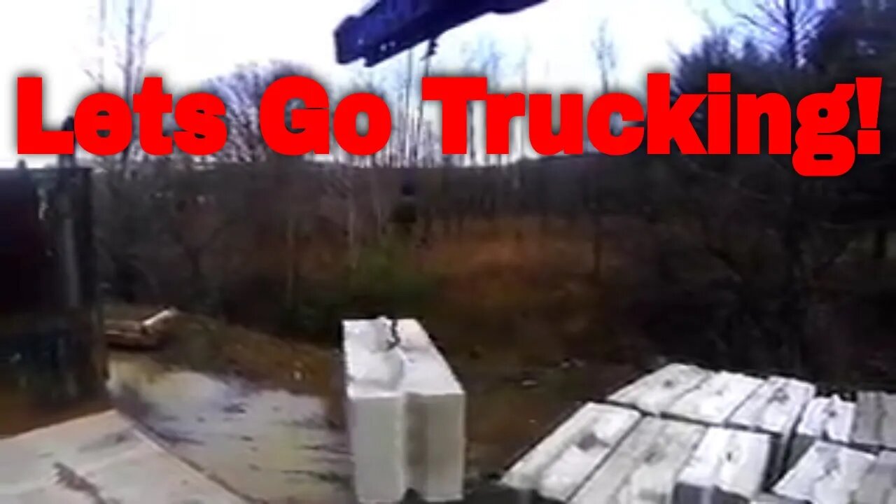 Lets Go Trucking. Boom Truck Block Delivery! #boomtruck