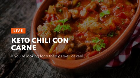 Keto Chili Con Carne