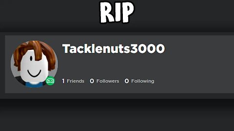 Rest In Peace Tacklenuts3000 😞