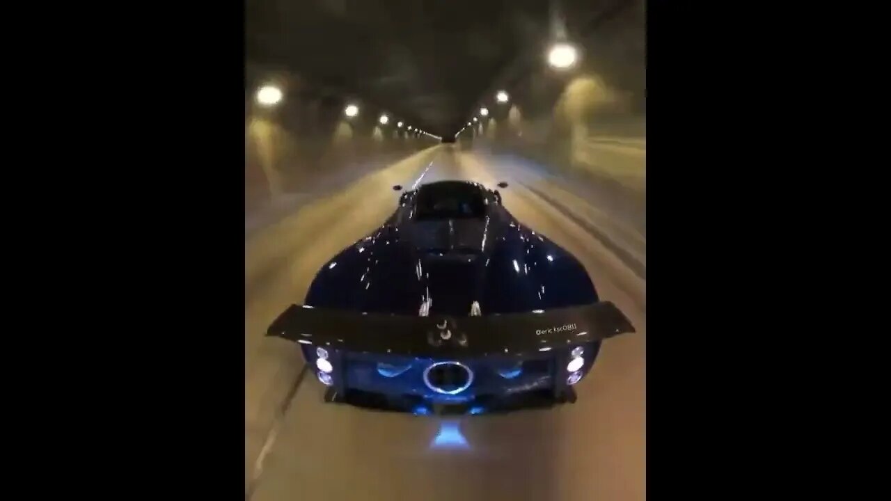 Zonda tunnel run POV #pagani