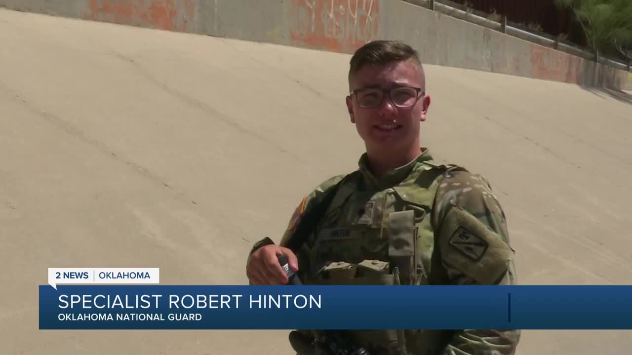 Oklahoma National Guardsmen stand between two worlds in El Paso, Texas