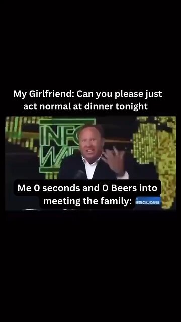 GF: can you please act normal in front of the family tonight ?