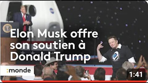 Elon MUSK soutient Donald TRUMP