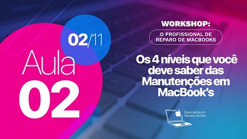 Aula 2 - Os 4 níveis que você deve saber das Manutenções em MacBook’s