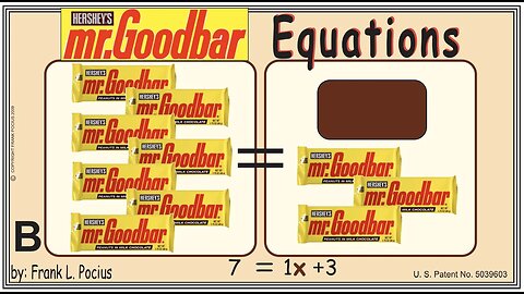 B1_vis mrGOODBAR X 7=1x+3 _ SOLVING BASIC EQUATIONS _ SOLVING BASIC WORD PROBLEMS