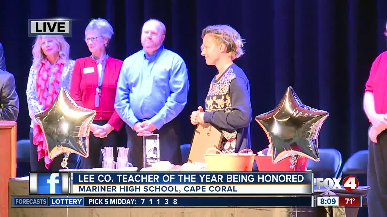 Mariner High art teacher named Lee County Teacher of the Year