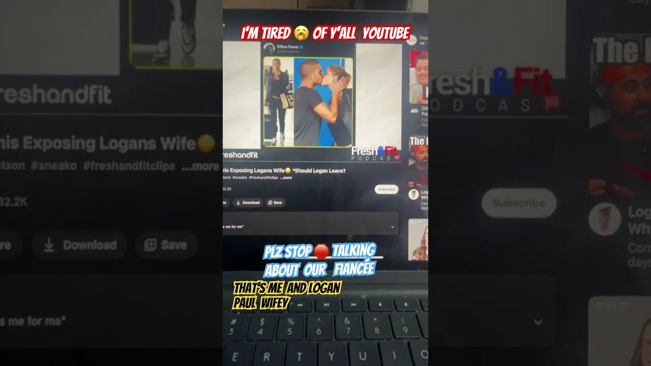 #yt plz 🥲 stop talking about our fiancée #loganpaul #meme