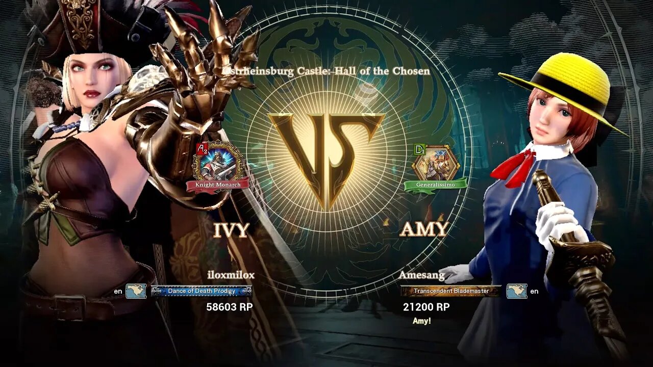 Ivy (iloxmilox) VS Amy (Amesang) (SoulCalibur™ VI: Online)