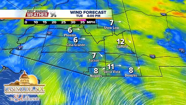 FORECAST: A warm, windy start to the week