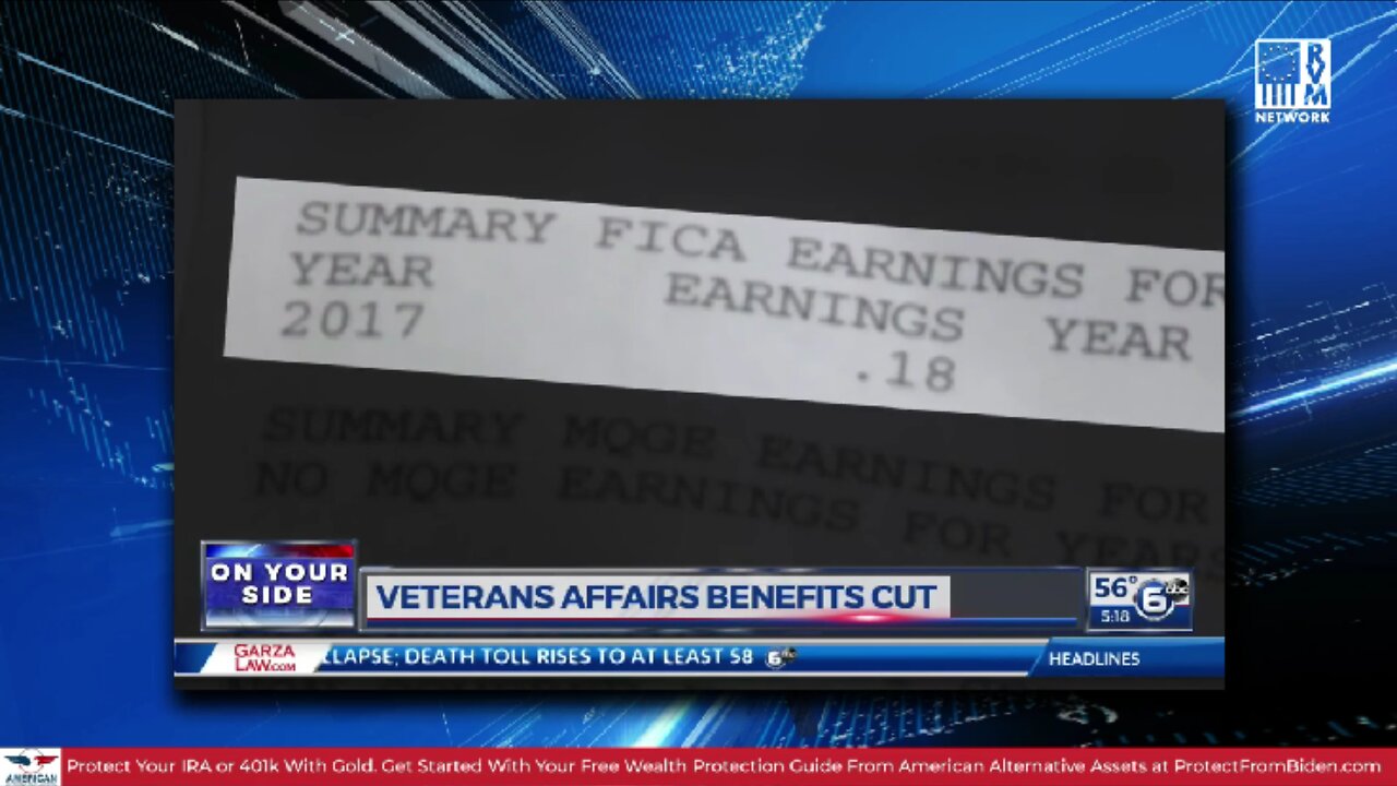 Disabled Veteran Has Benefits Cut Over Earning Eighteen Cents In 2017