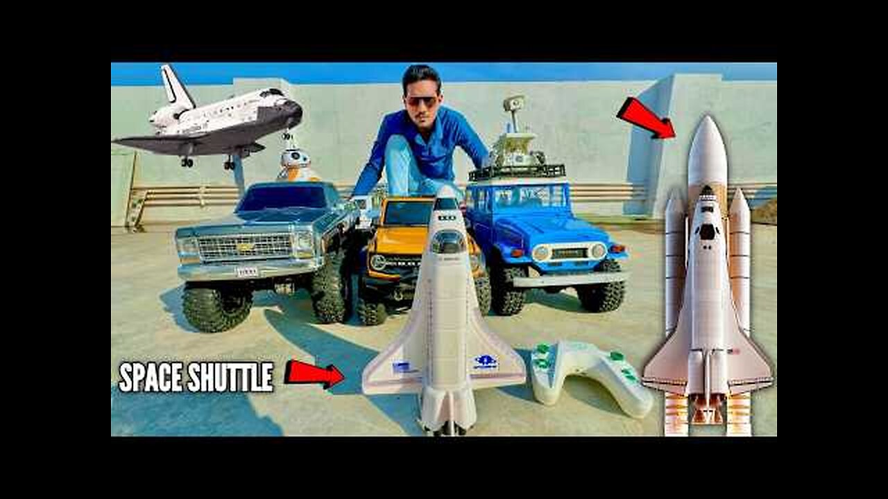 RC 4X4 Car Mountain Climbing Challenge With RC Space Vehicles - Chatpat toy TV