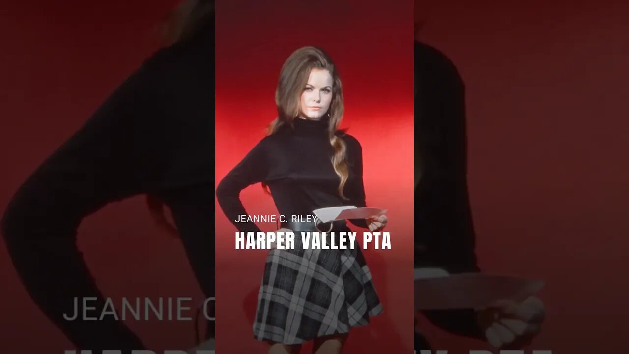 Jeannie C. Riley • Harper Valley PTA (lyric video) #Shorts