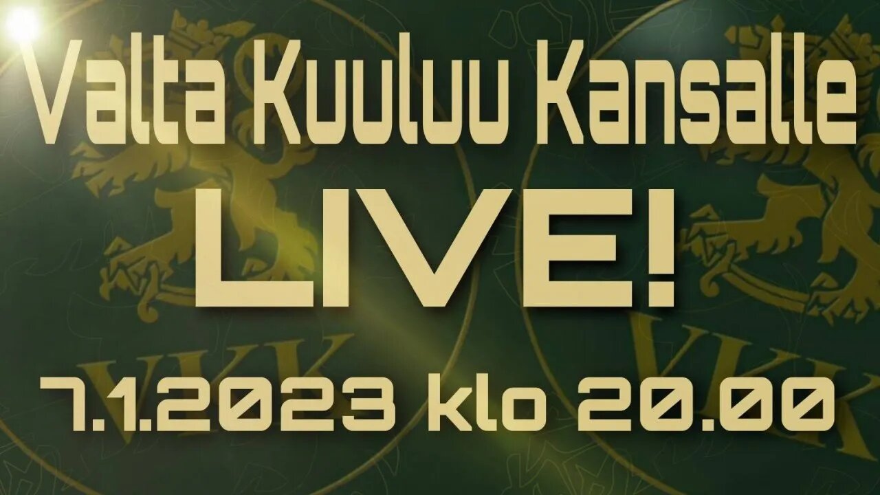 Valta Kuuluu Kansalle LIVE!