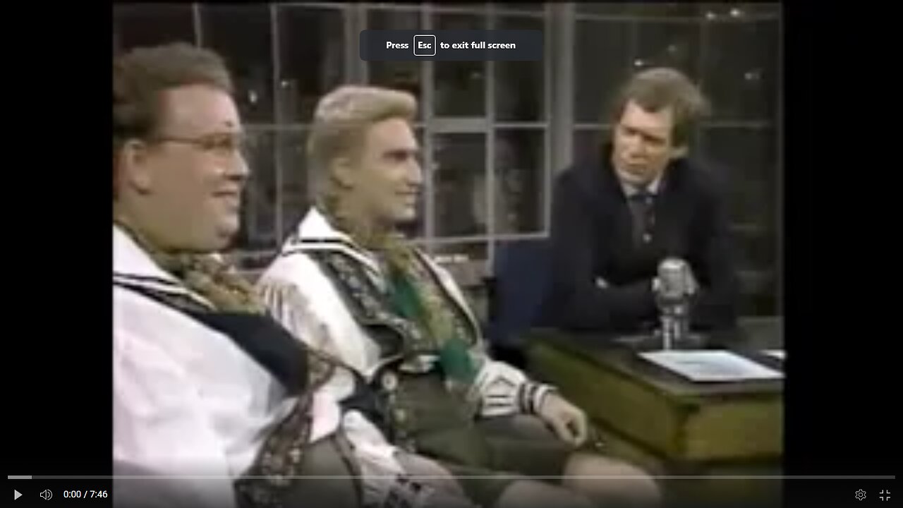 The Shmenge Brothers on David Letterman Show in 1980s (Part 2) - Ukraine War Combat Footage