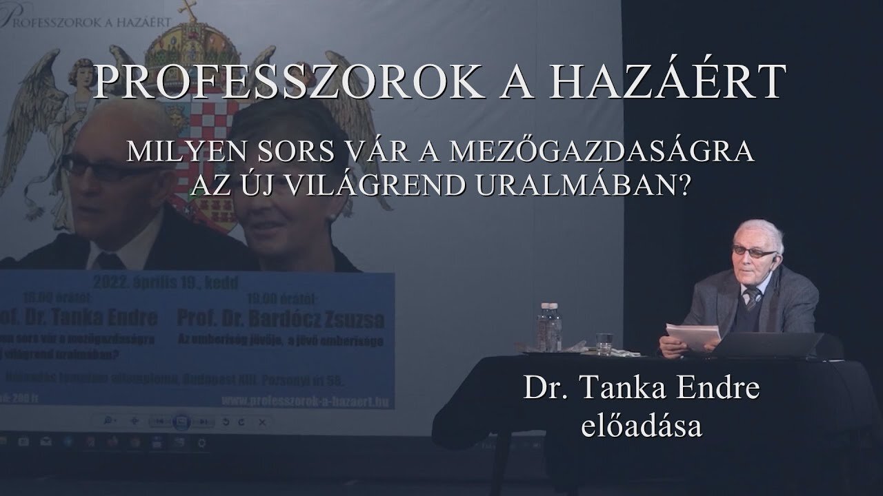 Final - Prof. Dr. Tanka Endre - Mezőgazdaság az Új Világrendben