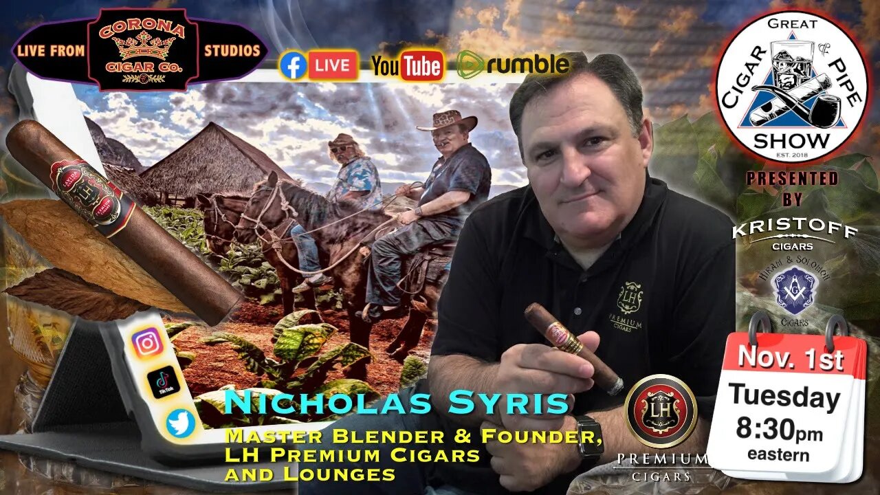 Meet Nicholas S Syris, Master Blender & Founder, LH Premium Cigars & Lounges.