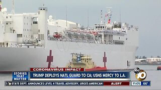 President deploys USNS Mercy and National Guard