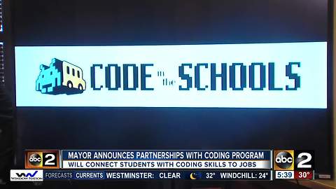 Mayor announces partnerships with coding program