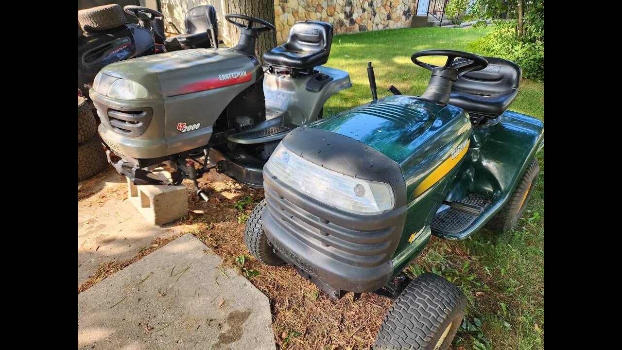 Craftsman LT1000 VS LT2000 Comparison AKA Scrap Yard Find