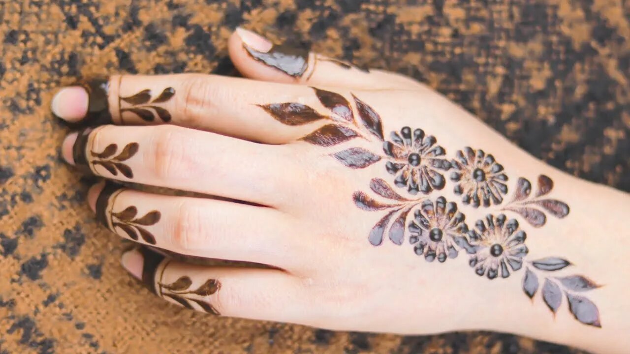 Arabic Mehndi Design Simple And Easy || Alaya Mehndi Design