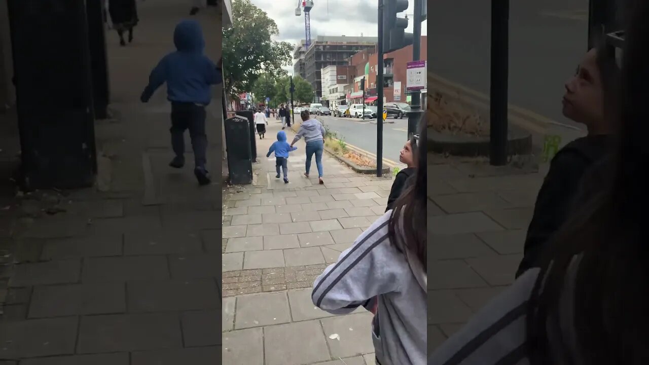Baby boy runs happy-little lamb being free ๐he loves to travel