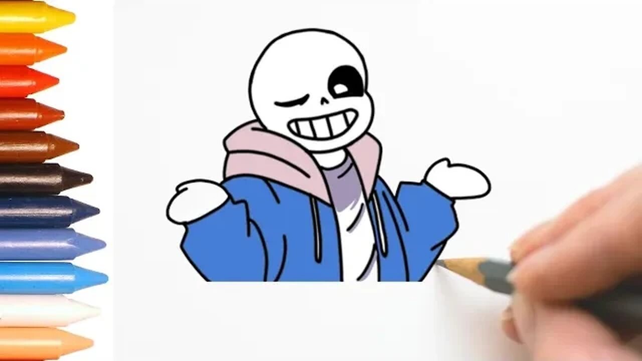 COMO DESENHAR SANS UNDERTALE - FÁCIL #undertale #sans #desenho