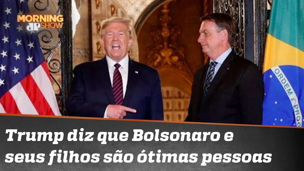 Trump elogia Bolsonaro: 'Trabalha duro ajudando as pessoas'