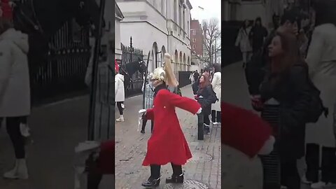 Make way for the female guard #horseguardsparade