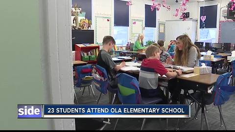 Inside Ola, Idaho's two-room schoolhouse
