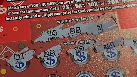 Winning Kentucky Jackpot $5 Scratch Off Tickets