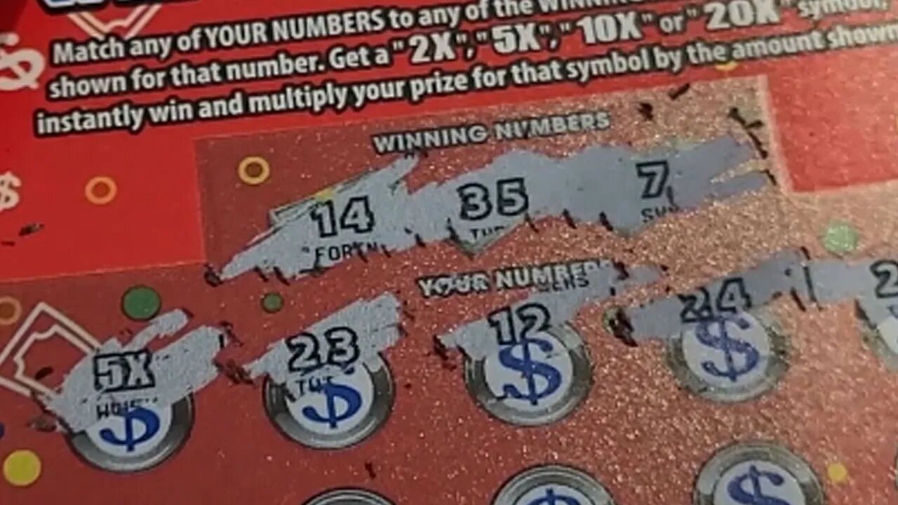 Winning Kentucky Jackpot $5 Scratch Off Tickets