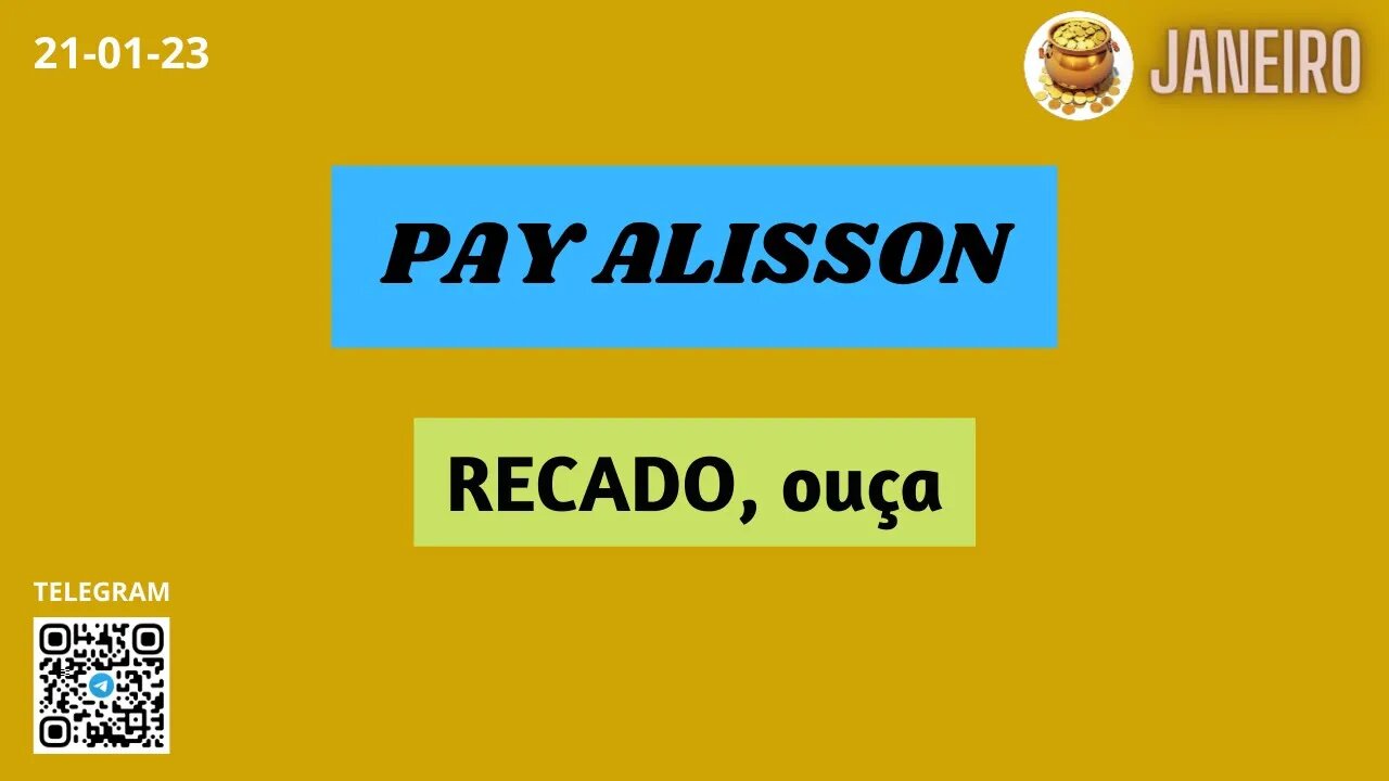 PAYMASTER ALISSON RECADO Ouça