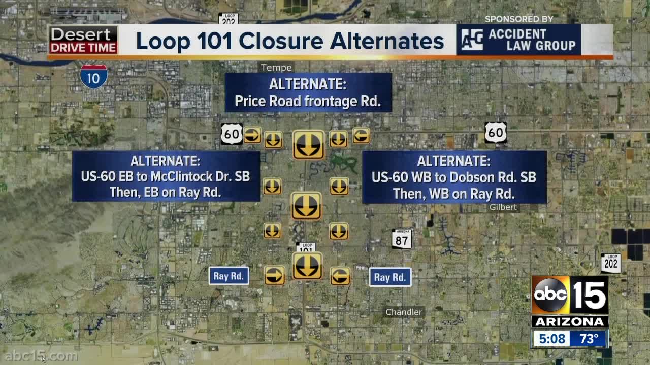 Major closure on Loop 101 over the weekend