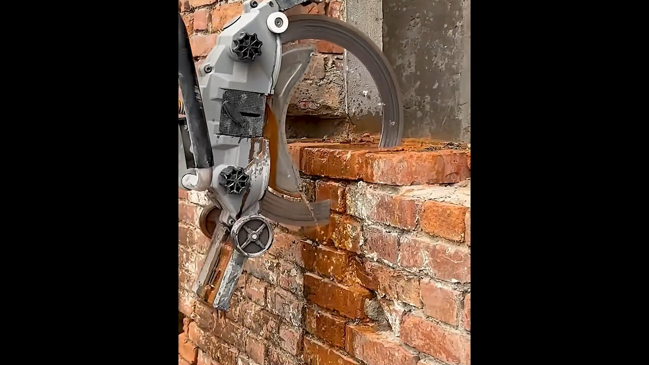 Simply impressed by this wall-cutting machine! 😮