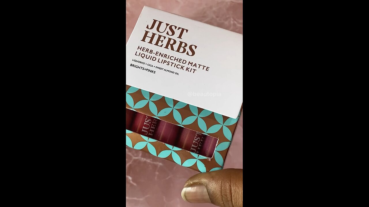 Swatching Every Shade: Just Herbs Mini Lipstick Collection #justherbs #lipstick #lipstickswatch