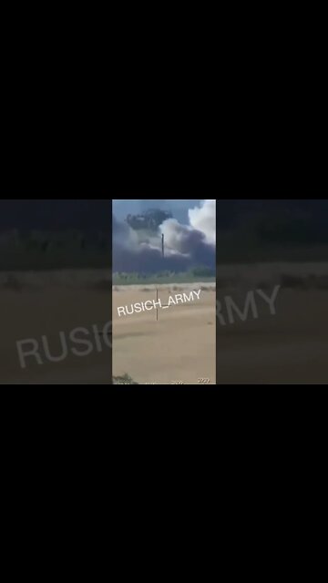 The work of anti-tank systems on the firing point of the enemy