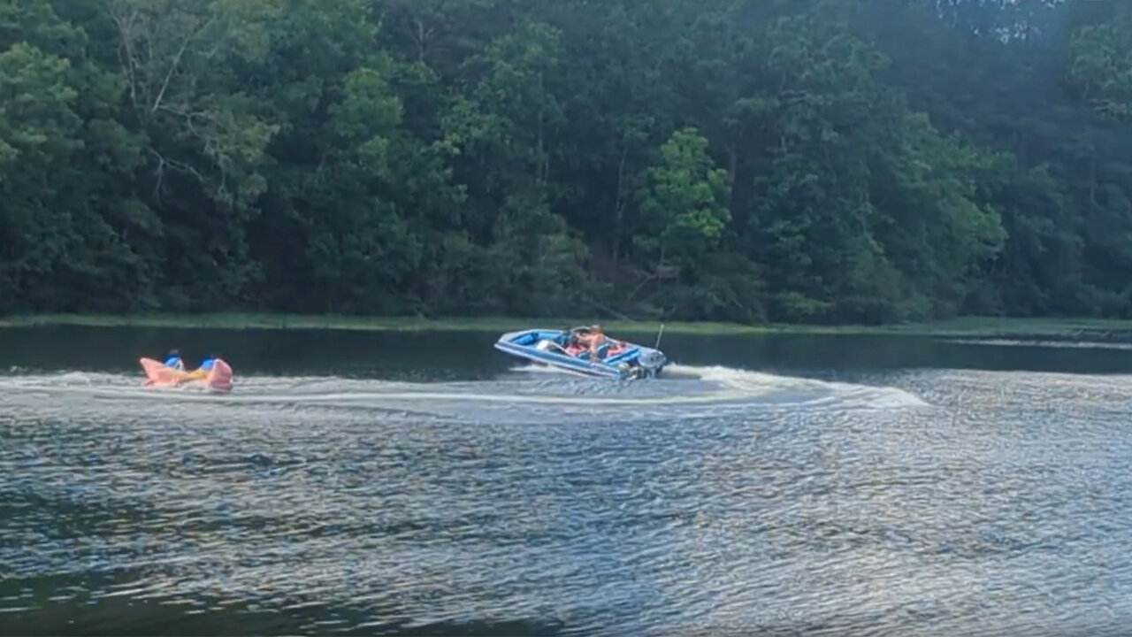 Tubing on Lay Lake