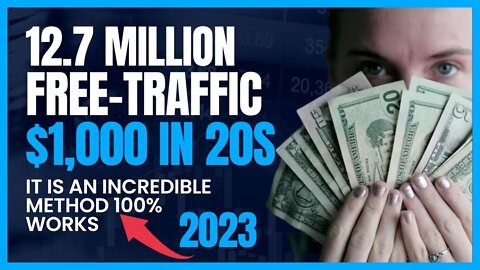 12.7 MILLION Traffic For Free, $1000 In 20S, CPA Marketing, Affiliate Marketing, Make Money Today