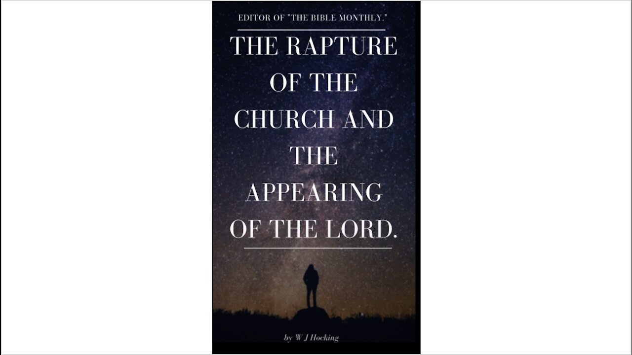 The Rapture of the Church and the Appearing of the Lord