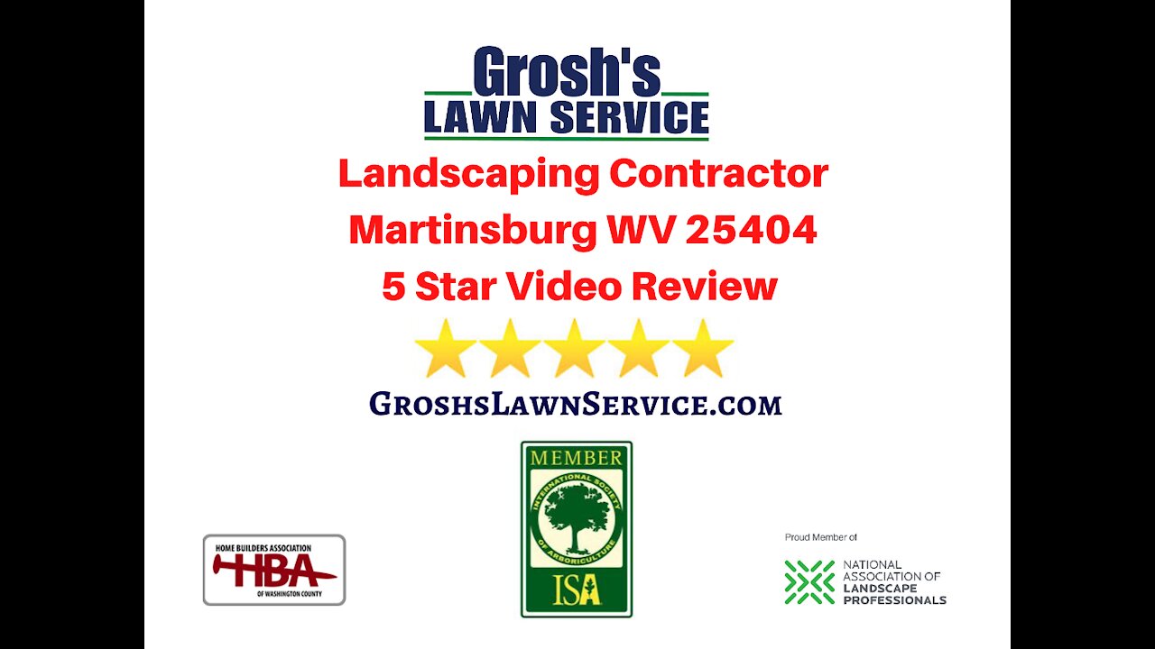 Landscaping Review Martinsburg WV Video 5 Star Review Contractor