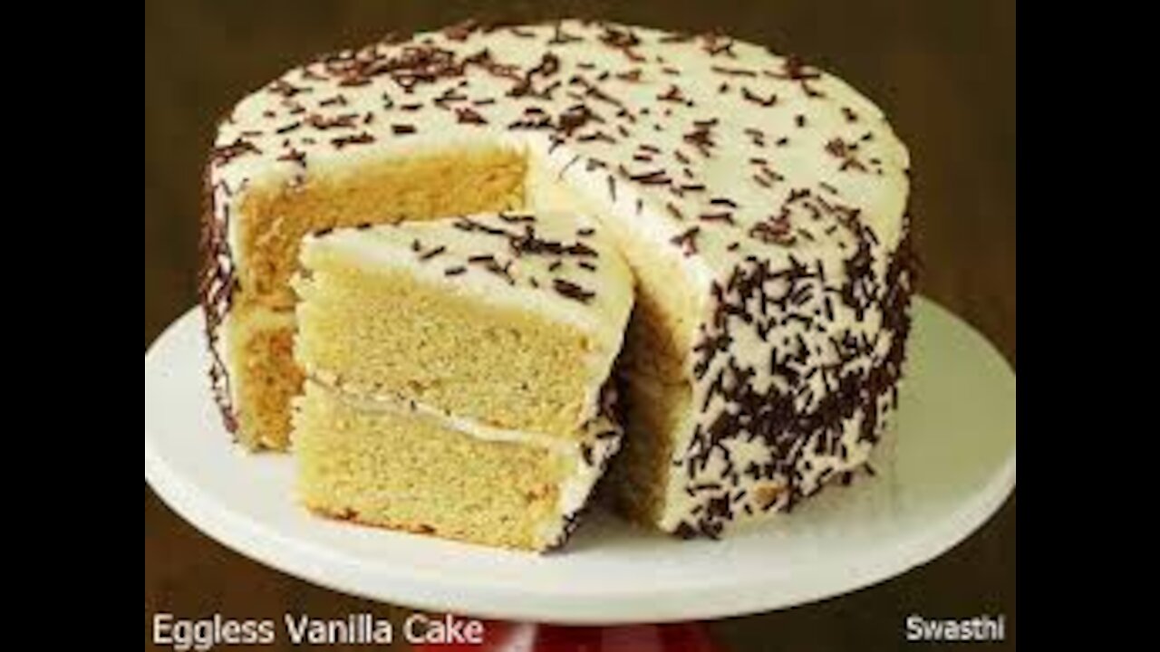 Easy Vanilla Sponge Cake Without Oven Recipe | How To Make Basic Sponge Cake | Plain Sponge Cake