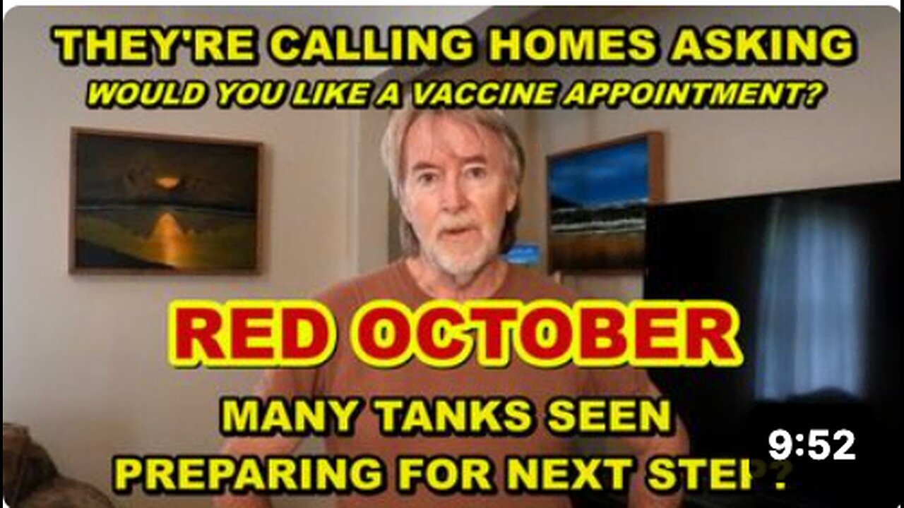 Red October - Tanks on the road - THEY KNOW WHO'S NOT VACCINATED - BURIAL DAY, IT'S COMING