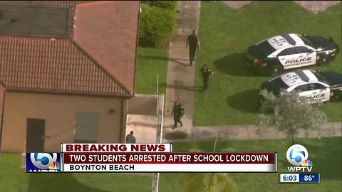 Student found with gun at Boynton Beach High School, 2 students arrested