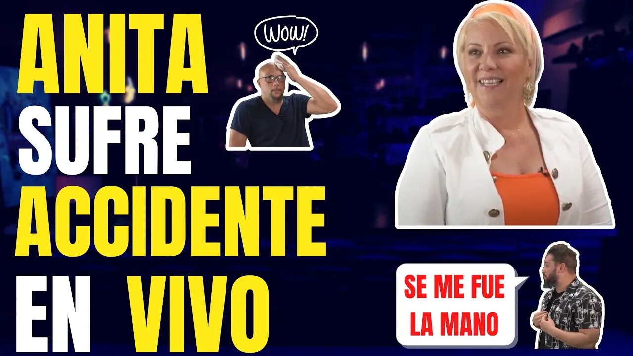🔥🤦♀️Anita sufre accidente en vivo🔥